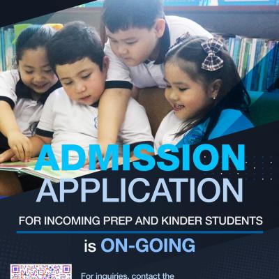 Admission Applications For Incoming Prep And Kinder Students Are Ongoing